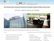 Tablet Screenshot of marlboroughofficecenter.com